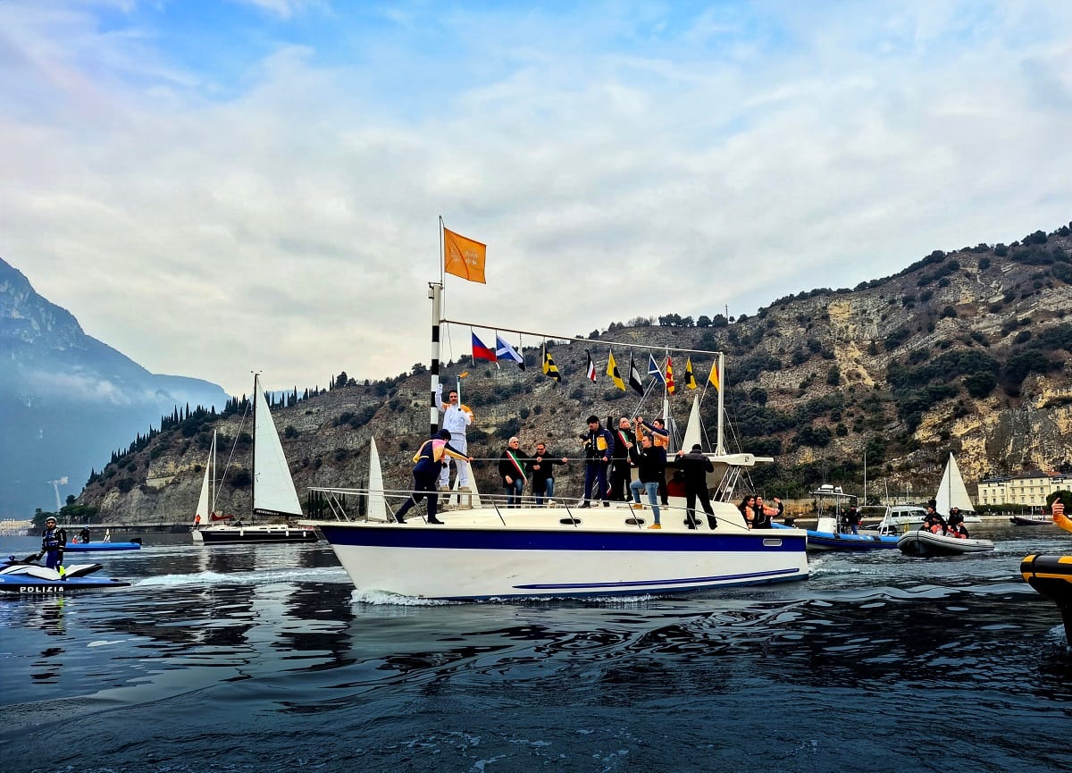 La fiamma olimpica ha illuminato l’alto Garda in un passaggio storico