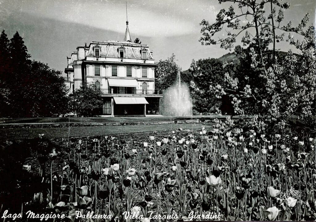 Villa Taranto in una foto d’epoca