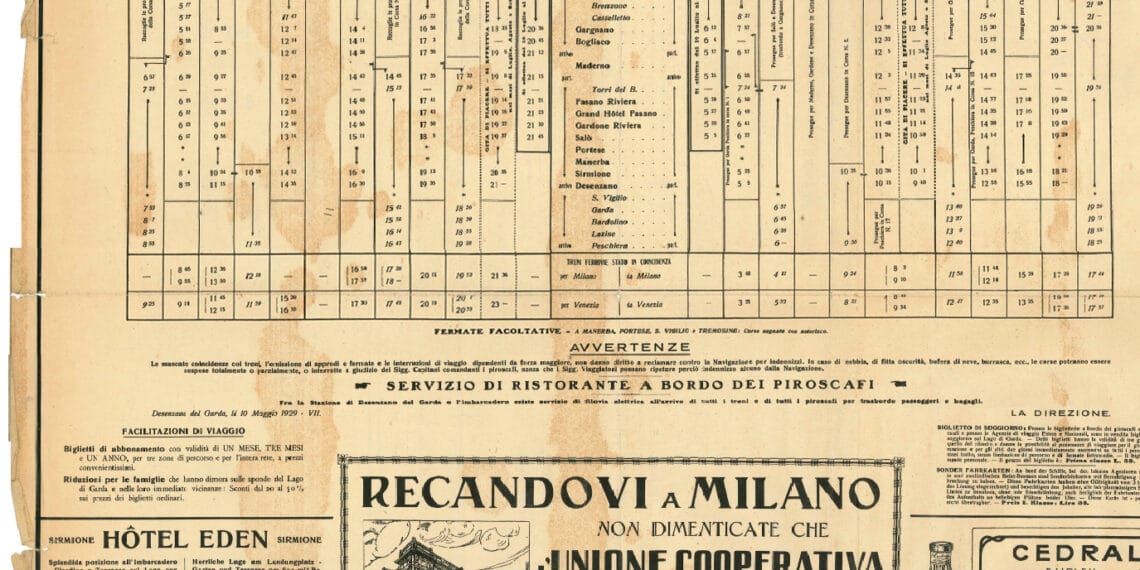 Tabelle orarie, tra design e manualità